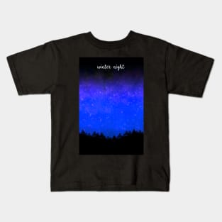 winter night Kids T-Shirt